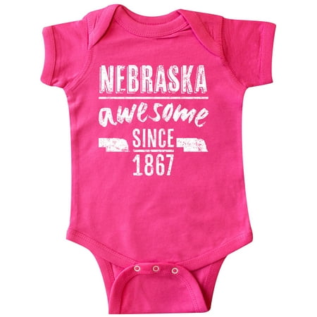 

Inktastic Nebraska Awesome Since 1867 Gift Baby Boy or Baby Girl Bodysuit