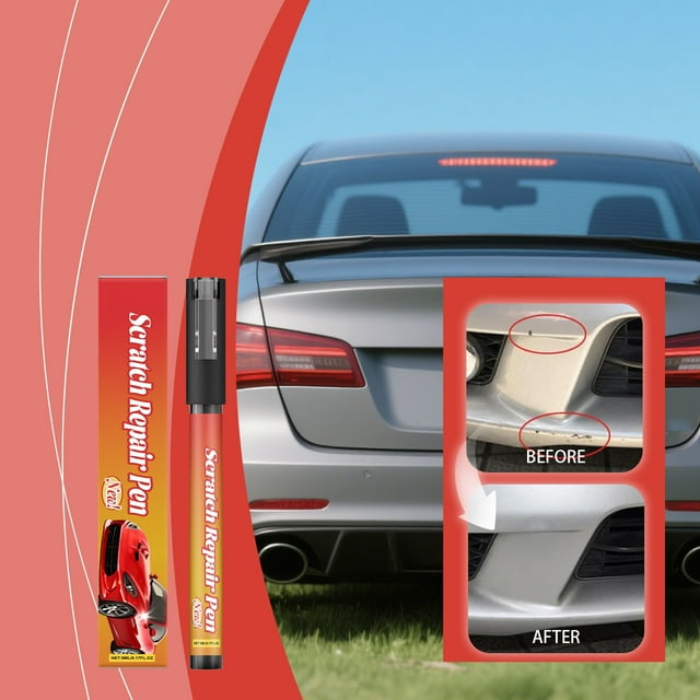 Lápiz para Eliminar Arañazos Del Coche | Retoque de Pintura 2 En 1 | Fácil y Limpio | Resistente a La Intemperie | 1 Lápiz de Reparación