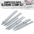 thumbnail image 2 of US Art Supply 10 Piece Artist Blending Stump and Tortillion Art Blenders - Pencil, Charcoal, Graphite, Colored Pencils, 2 of 4