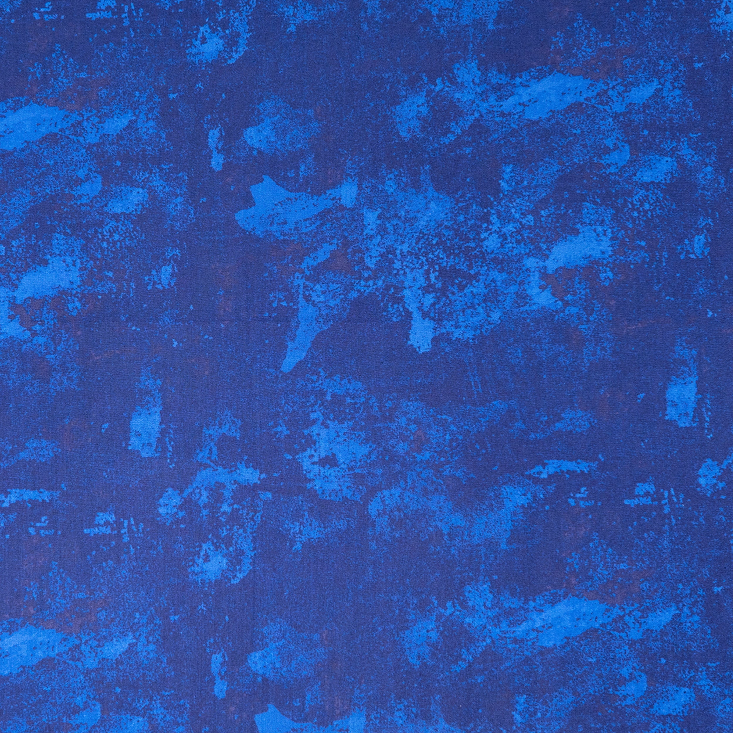 Singer Fabric, 100% Cotton, Sewing & Crafting, 44" Wide, Dk Blue Grunge Blender, Cut by Yard