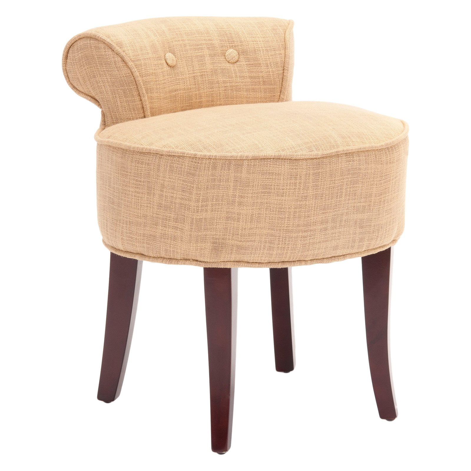Safavieh Georgia Round Vanity Stool - Walmart.com - Walmart.com