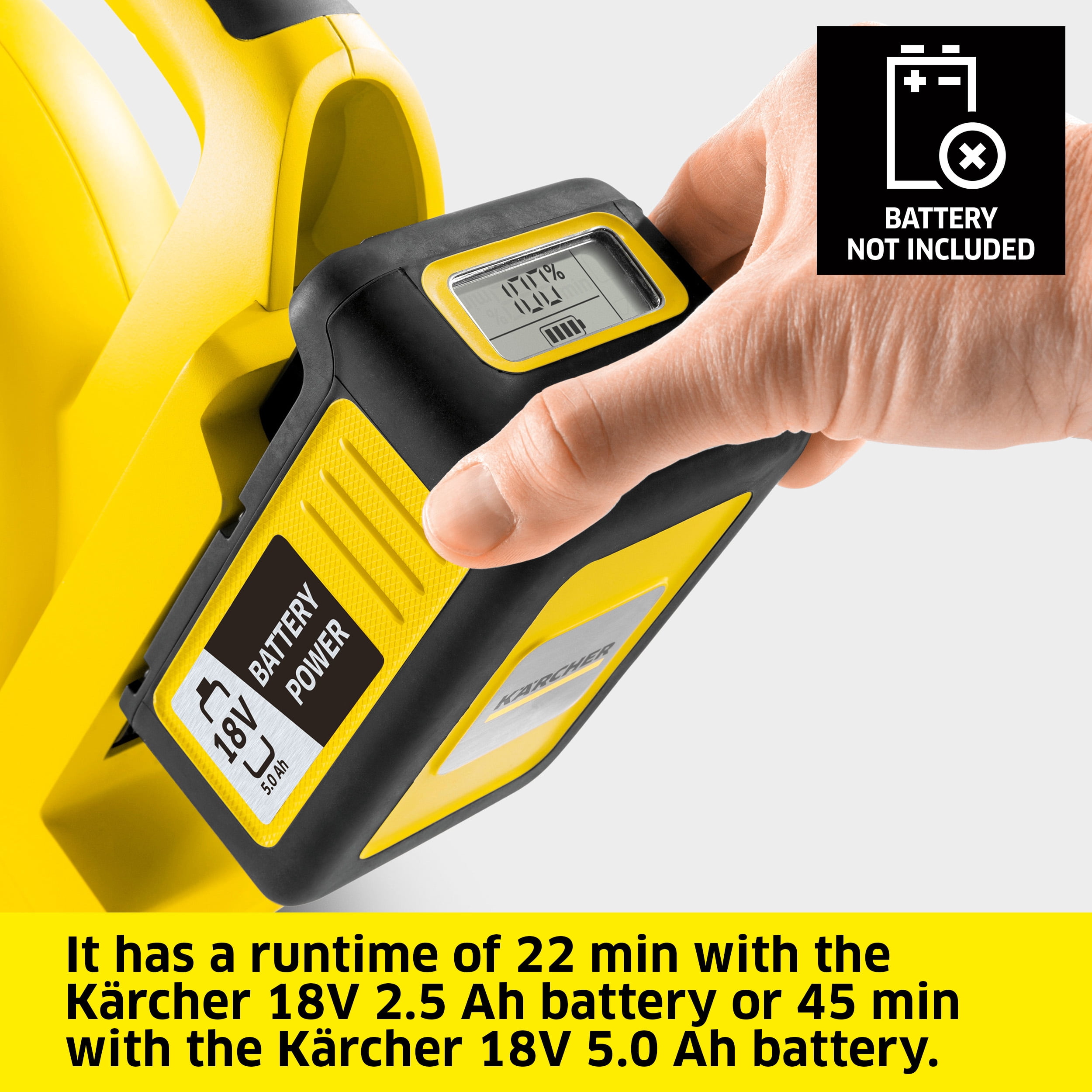 Karcher Cordless Leaf Blower, with Scraper, 130 mph, LBL 2 - Tool Only