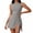 Gray, variant on Sleeveless Athletic Dress for Women, High Neck Tennis Romper with Built-In Shorts, Backless Golf Dress with Wrap Skirt for Active Lifestyle