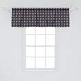 thumbnail image 2 of Ambesonne Abstract Window Valance, Prehistoric Style Stars Art, 54" X 18", Indigo Yellow, 2 of 3