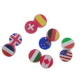 thumbnail image 3 of HLONK 10 PCS Silicone Tennis Racket Vibration Dampeners Round Shape National Flag Pattern Tennis Racquet Absorbers Tennis Racket Strings Dampers for Players, 3 of 7