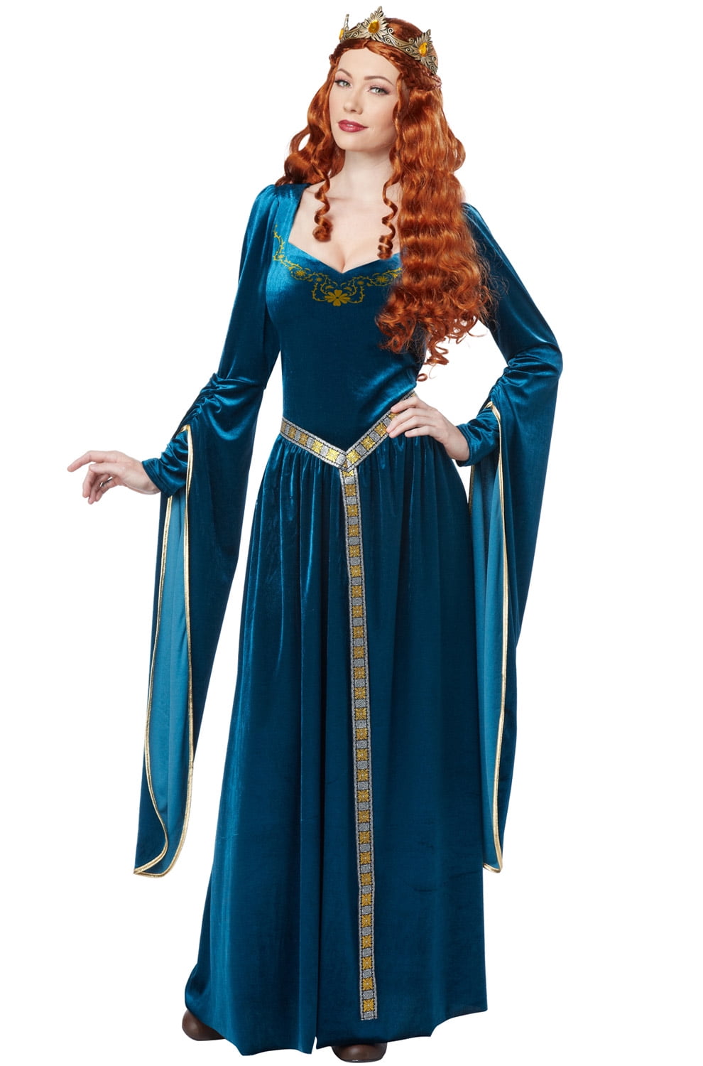 Medieval Renaissance Princess Gwenivere Dress Women's Costume 