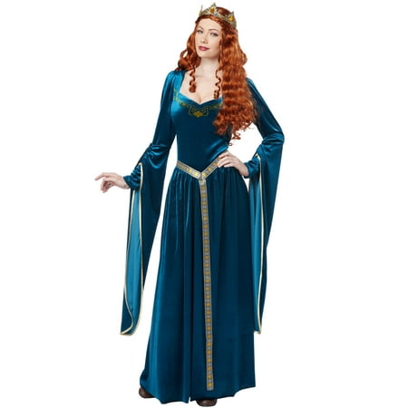 Lady Guinevere Adult Costume (Teal)
