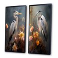 thumbnail image 3 of Designart "Wildlife Photography White Heron Portrait III" Animals Heron Framed Wall Art Set Of 2 - Children's Art White Frame Gallery Set For Office Decor, 3 of 6