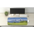 thumbnail image 2 of Europe Computer Mouse Pad, Blooming Flowers Snowcapped Mountain Tops in Background National Park Bavaria, Rectangle Non-Slip Rubber Mousepad Large, 31" x 12" Gaming Size, Green Sky Blue, by Ambesonne, 2 of 2