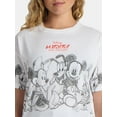 thumbnail image 4 of Disney Women's Mickey Mouse and Friends Graphic Tee with Short Sleeves, Sizes XXS-2XL, 4 of 5