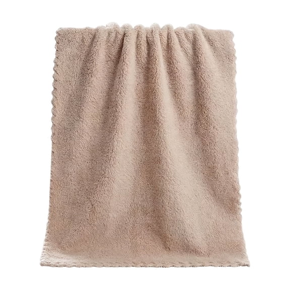 Btomtd Soft Absorbent Face Towels for Home Bathroom, Breathable Hand Towels, Bath Towels for Drying and Washing, Size 29.5" x 13.8", Coffee