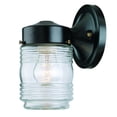 thumbnail image 1 of 3 Pack of Builder's Choice 1-Light Matte Black Wall Light, 1 of 1