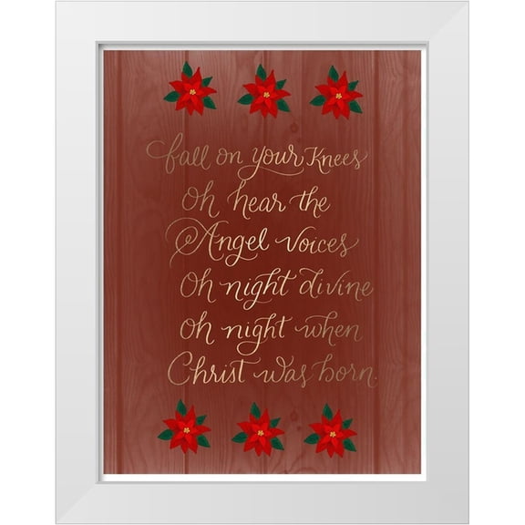 Batista, Dee 12x14 White Modern Wood Framed Museum Art Print Titled - Fall on Your Knees