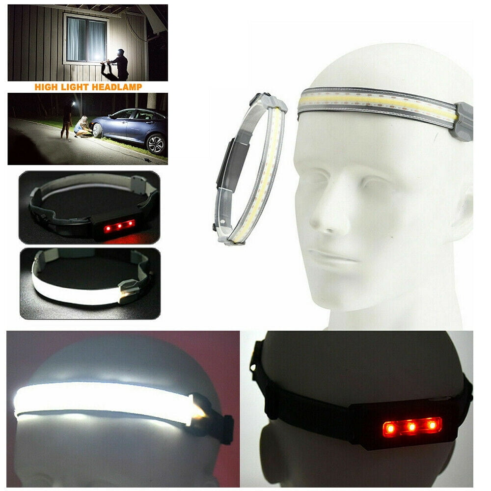 USB Rechargeable COB/LED Headlamp 350 Lumens Headlight Torch Light Waterproof 