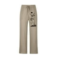 thumbnail image 4 of Pantalones largos para hombre, moda, estampados, casuales, cintura elástica con bolsillo, pantalones deportivos, pantalones de poliéster para hombre., 4 of 4