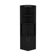 thumbnail image 6 of Miekor Furniture Corner Bar Cabinet Atanasio, Living Room, Black B5A7501, 6 of 8
