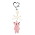 thumbnail image 5 of WASHWEPE Cute Keychain Charm 1Pcs Pink Resin Metal 3D for Girls and Bear Lovers, 5 of 8