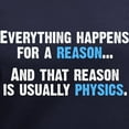 thumbnail image 3 of CafePress - Physics Is The Reason T Shirt - Women's V-Neck Dark T-Shirt, 3 of 4