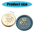 thumbnail image 3 of Brass Head Seal Stamp Flower Series Sealing Waxed Stamp for Letter Invitations Decoration Butterfly Waxed Seal Stamp, 3 of 8