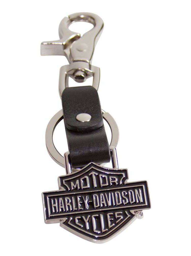 Harley-Davidson Bar & Shield Medallion Bottle Opener Key Fob,  XFL0052-BLACK, Harley Davidson