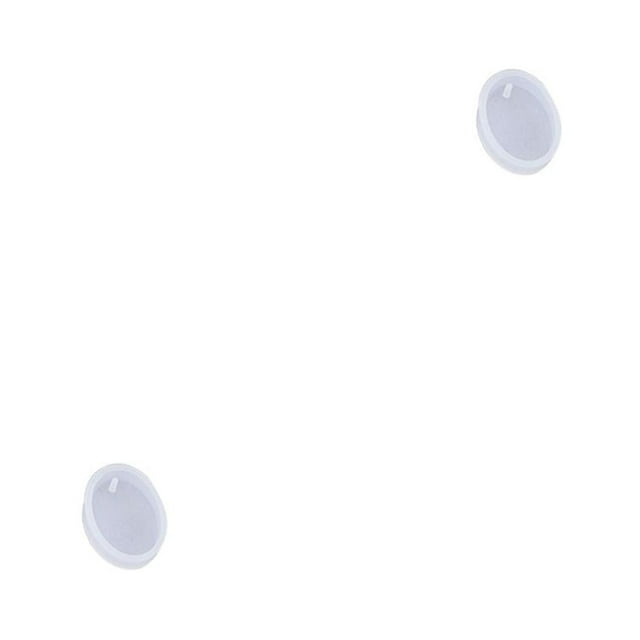 maskred Resin Pendant Mold Crystal with Hole Different Shapes Convenient Reliable Quality DIY Reliable Mould for Craft Projects Making Ellipse 2Set
