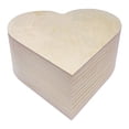 thumbnail image 2 of FVDPWYE Heart Shaped Unfinished Wood Box Craft Project Souvenirs Jewelry Trinket Box 15cmx15cmx6.8cm, 2 of 7
