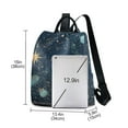 thumbnail image 3 of FORMRS Women's Travel Backpack Purse Anti-Theft Hidden Pockets Casual Shoulder Bag, Dark Star Map, 3 of 7