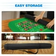 thumbnail image 5 of GSE Games & Sports Expert 70" x 35" Professional Casino Roulette Layout Mat with Carrying Bag,  Poker Tabletop Felt for Poker Game Night, 5 of 8