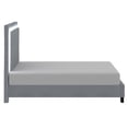thumbnail image 3 of Lit Plateforme, 78 Po Avec Luminaire, Gris, 3 of 6