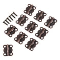 thumbnail image 2 of 50 unids 16 * 13 mm Gabinete de bronce rojo antiguo bisagras for muebles Cajas de joyas pequeñas Muebles de bisagra accesorios for armario, 2 of 6