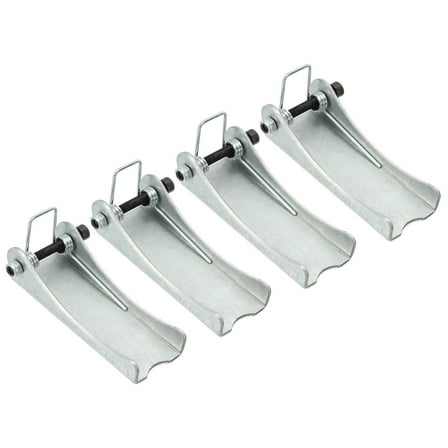 3.7 Inch Replacement Hooks Latch, Metal Towing Receiver Hitch, Silver, 4 Pack