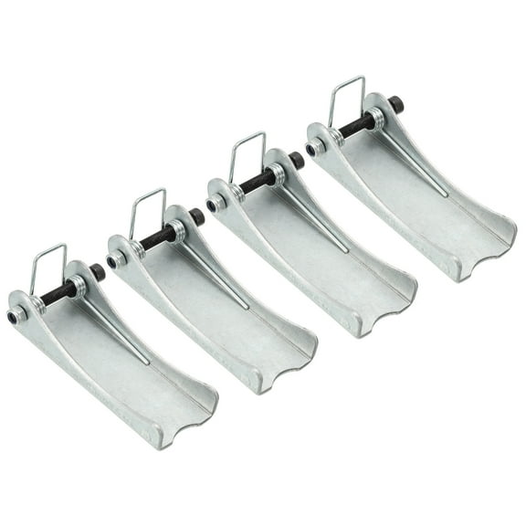 3.7 Inch Replacement Hooks Latch, Metal Towing Receiver Hitch, Silver, 4 Pack