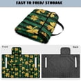 thumbnail image 6 of Whosucclay Golf Cart Seat Towel for 2-Seater Golf Cart Club Car, 4 Pockets Stain-Resistant Golf Cart Seat Cushion Cover, Gold Clover Stripe Design, 6 of 9