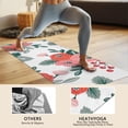 thumbnail image 4 of Pioneer Flower Floral Print Pattern Hot Yoga Mat Towel Non Slip for Hot Yoga - Quick-Drying Yoga Mat Cover with 4 Corner Pockets with Travel Bag - Hot Yoga Towel Non Slip 70"x26", 4 of 6