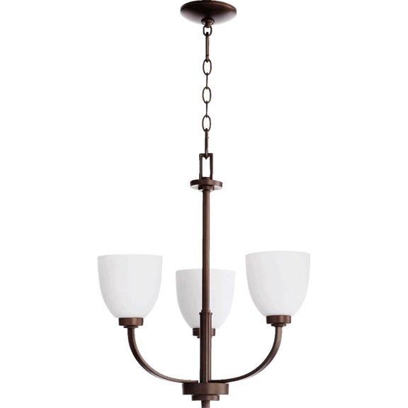 Quorum Lighting Reyes 3-Light Chandelier, Oiled Bronze, 3 Lights, AGB
