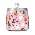 thumbnail image 7 of Yayeee Ashtray with Lid for Cigarette Smokeless Stainless Steel Home Ash Holder, Pink Halloween Ghosts, 7 of 7