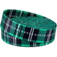 thumbnail image 2 of 15 Yards Polyester Ribbons Green and Black Jacquard Ribbon Flat with Stripe Pattern Tyrolean Ribbon for DIY Handmade Bag Straps Camera Strap Webbing Belt Accessories Wide: 38mm, 2 of 8