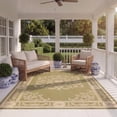thumbnail image 3 of Safavieh Courtyard Cynthia Oriental Indoor/Outdoor Area Rug, Olive/Natural, 5'3" x 7'7", 3 of 10