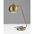 thumbnail image 2 of Retro Antiqued Brass Wireless Charging Station Desk Lamp, 2 of 2