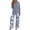 420#Sky Blue, variant on Two Piece Sets for Women Lounge 3/4 Length Sleeve Womens Tops Graphic Pants Summer Outfits Yellow S