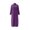 Purple, variant on Women's Zip-Up Long Sleeve Sleep Robes Fall Stand Collar Mid-Length Loungewear Shower Soft House Robes S-3XL