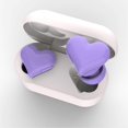 thumbnail image 3 of Heart Shaped Wireless Earbuds HIFI Stereo Sound Waterproof Bluetooth 5.3 Headphone with Charging Case for Girls Women Purple, 3 of 4
