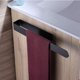 thumbnail image 2 of 37cm No Drilling Self Adhesive Stainless Steel Towel Bar - Black, Bathroom Bathroom Towel Rack, 2 of 5