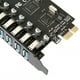 thumbnail image 2 of Tarjeta expansión PCIe USB 3.0 7 puertos Extensor PCI-E 5 Gbps (chip VIA y NEC), 2 of 8