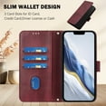 thumbnail image 7 of for Samsung Galaxy M12 Phone Case Wallet Protective Case leather Cover with magnetic closed cWineit card slot shockproof protection phone case, 7 of 7