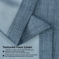 thumbnail image 3 of Reverie Blue Faux Linen Room Darkening Curtain (1 Panel), Reverie Blue, 50W X 108L, 3 of 11