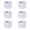 White, variant on odorsTT Black 11"x11"x11" 6-Pack Foldable Storage Bins Collapsible Closet & Toy Organization Boxes Space Saving Fabric Cubes for Shelves