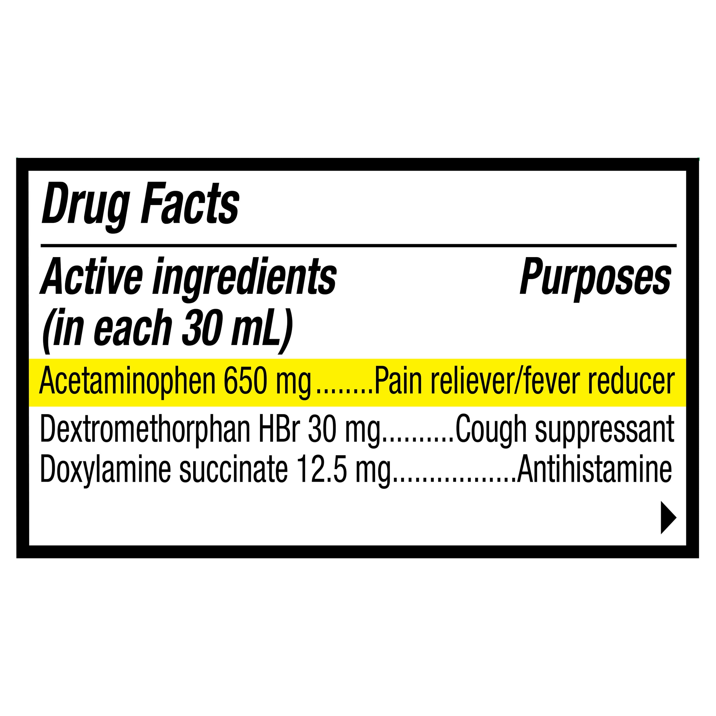 Equate Nighttime Cold and Flu Relief Liquid, Cherry Flavor, 8 fl oz, Compare to Vicks® Nyquil® Cold & Flu Active Ingredients