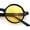 Yellow Lens, variant on SA106 Wizard Hippie Hustler Color Lens Round Circle Lens Sunglasses / Blue Lens