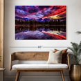 thumbnail image 3 of Elephant Stock Rocky Mountain Reflection Wall Art - Horizontal Canvas Wall Art - Living Room Wall Decor - Photography Nature Canvas - Blue And Red Decor - 51" x 34", 3 of 8